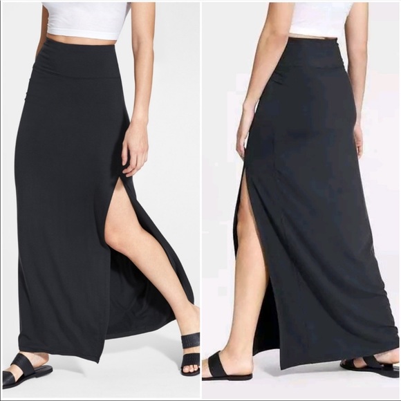Athleta Dresses & Skirts - Athleta | Marina Long Side Slit Maxi Skirt Small
